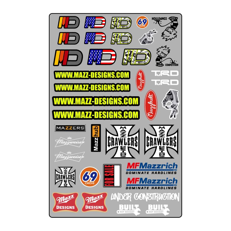 MAZZ DESIGNS SCALE DECALS