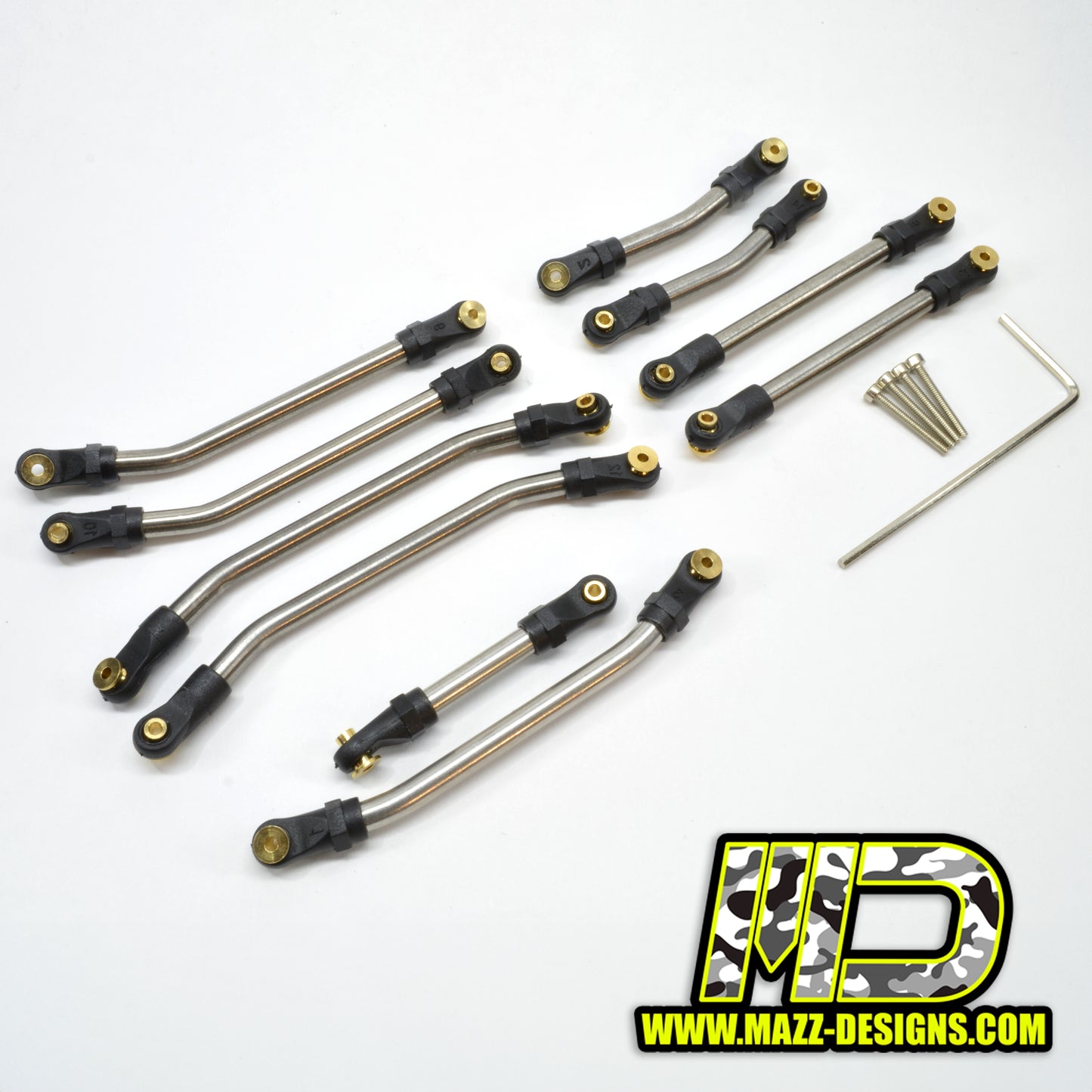 SS DOUBLE BEND SUSPENSION LINKS W/ STEERING